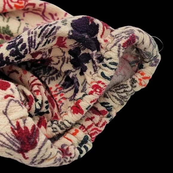 Torrid Womens Floral Boho Tunic   Lace-Up With Long Sleeves Size 1 - Picture 11 of 11